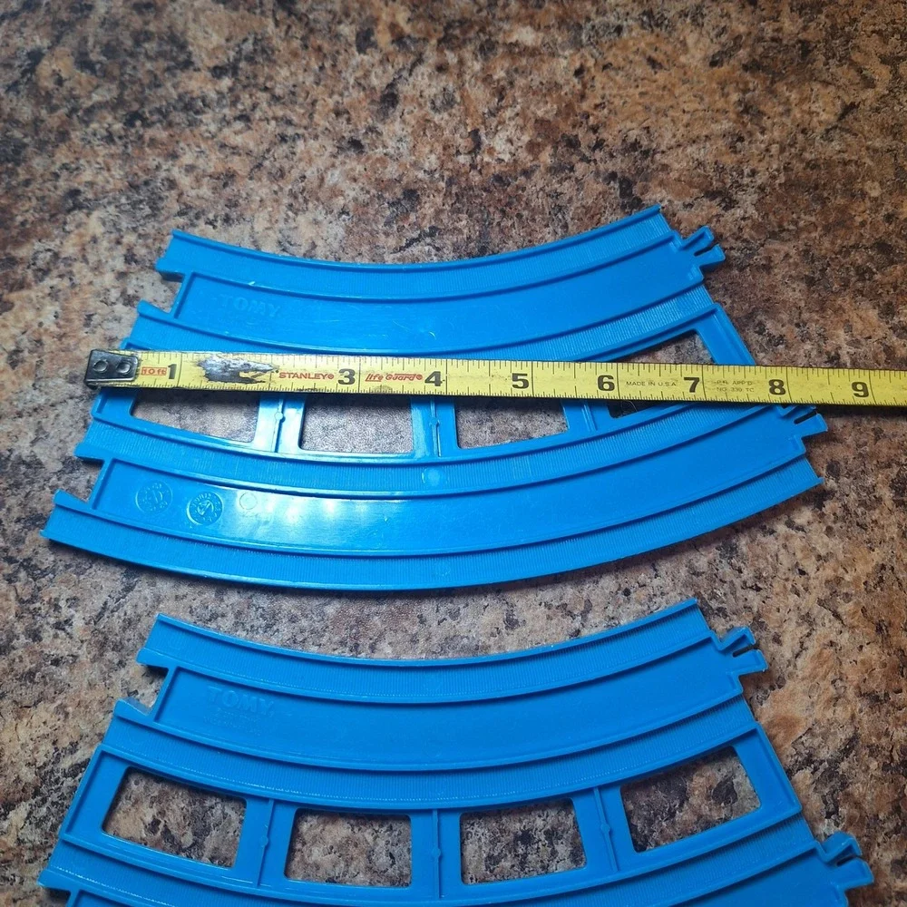 Tomy Blue Curved Train Track Pieces Replacement Pieces Switch Thomas and Friends